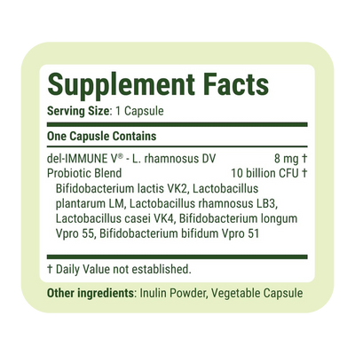 delPRO™ PROBIOTIC - Supplement Facts